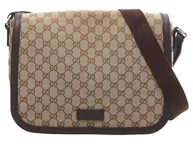 Bolsa de Ombro Gucci GG Canvas