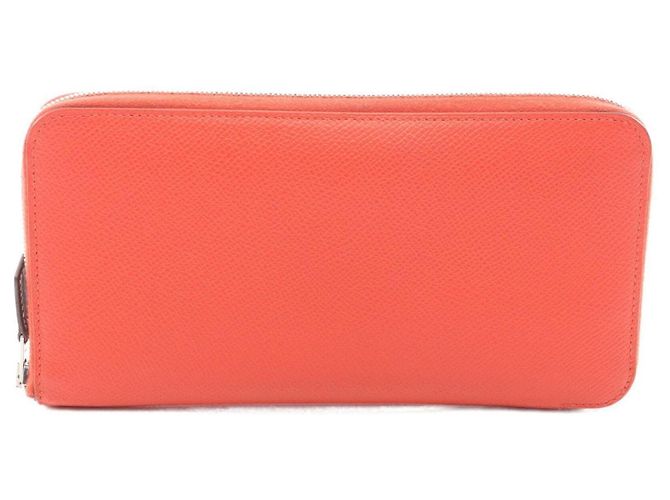 Hermès Hermes Red Epsom Leather Long Wallet