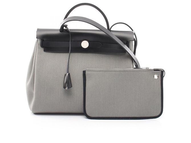Hermès Hermes Herbag Zip PM Handbag Brown Black