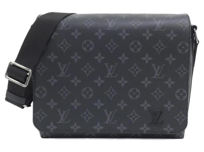 Borsa a tracolla Louis Vuitton Monogram Eclipse District PM Nero