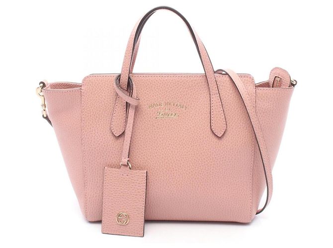 Bolsa 2-Way Gucci Swing Mini Rosa