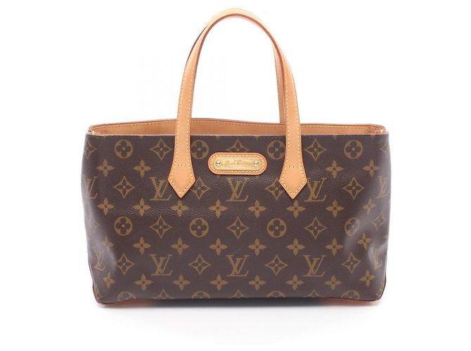 Borsa Louis Vuitton Wilshire PM Marrone Monogramma