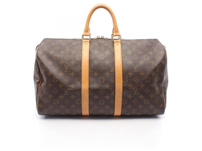 Borsa Boston Louis Vuitton Keepall 45 Monogram Marrone
