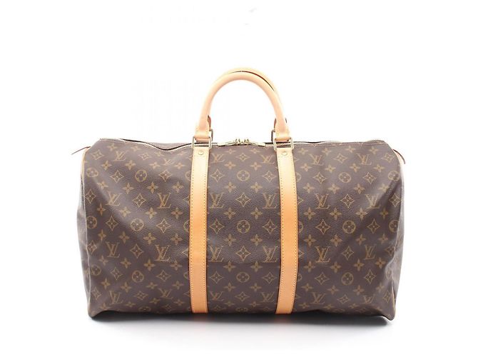 Borsa Boston Louis Vuitton Keepall 50 Marrone