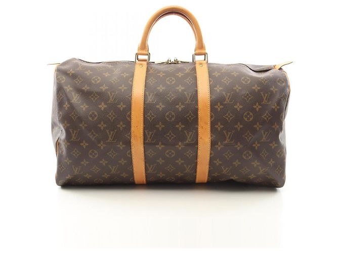 Borsa Boston Louis Vuitton Keepall 50 Marrone