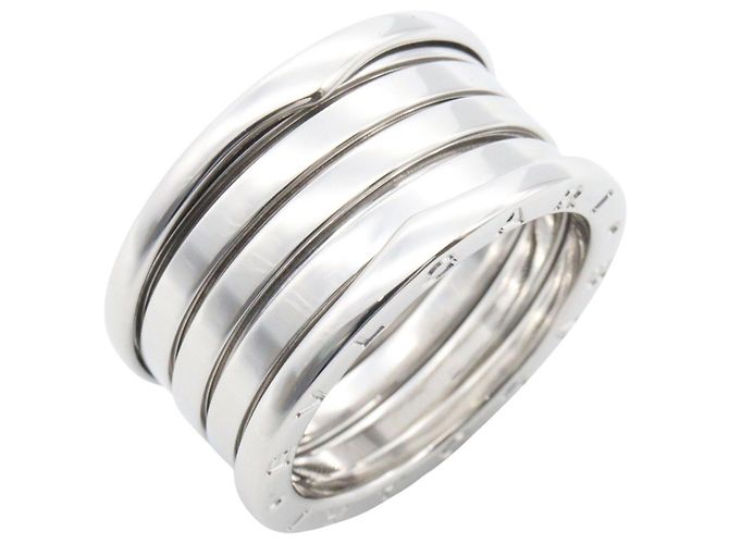 Bulgari Anillo Bvlgari B-zero1 4-Band en oro blanco de 18K Plata