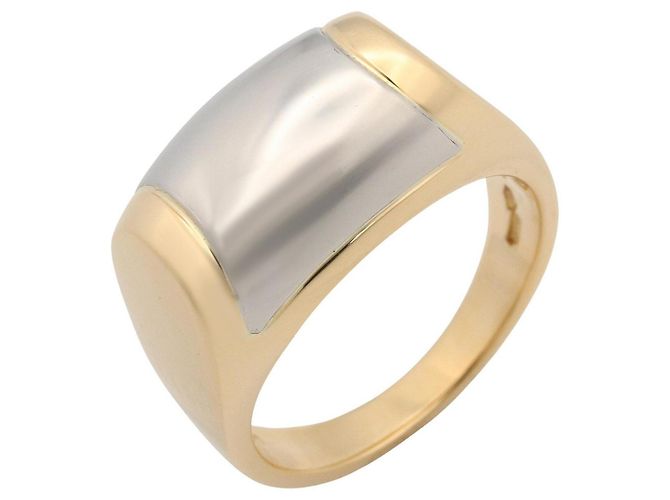 Bulgari Anel Tronchetto Bvlgari Prata Dourado