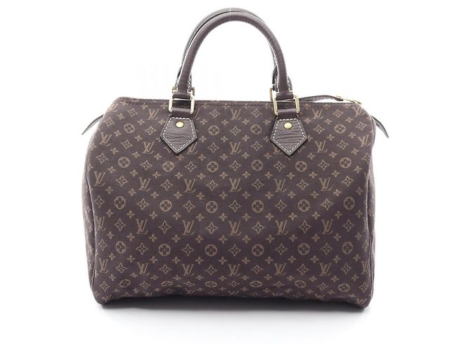 Borsa Louis Vuitton Speedy 30 Monogram Mini Marrone Damier ebene