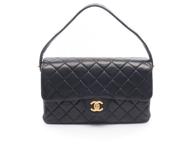 Borsa a Spalla Chanel Matelassé Double Face Nero