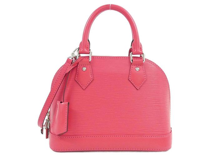 Sac à main Louis Vuitton Epi Alma BB Rose Rouge