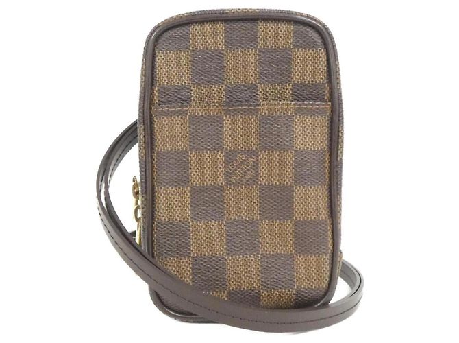 Pochette Louis Vuitton Damier Etui Okapi GM Marrone