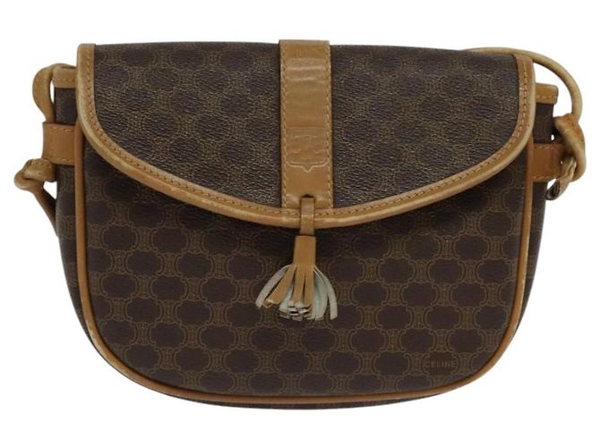 Céline Celine Vintage Macadam Canvas Small Marron