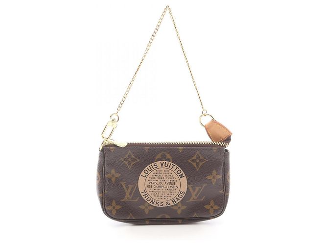 Louis Vuitton Mini Pochette Accessoires Marrone
