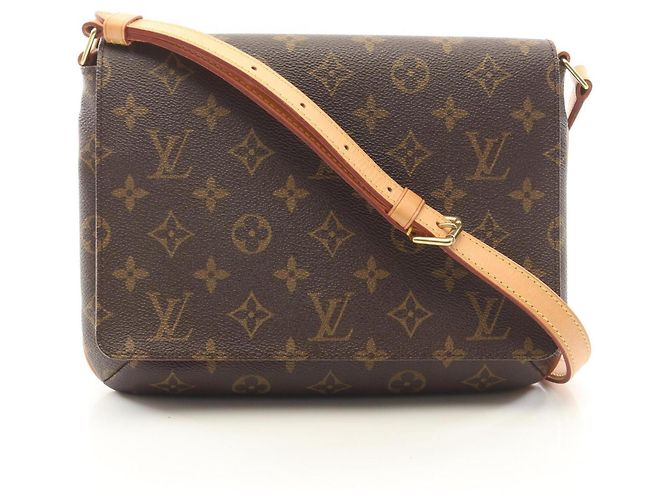 Borsa a tracolla Louis Vuitton Musette Tango Marrone