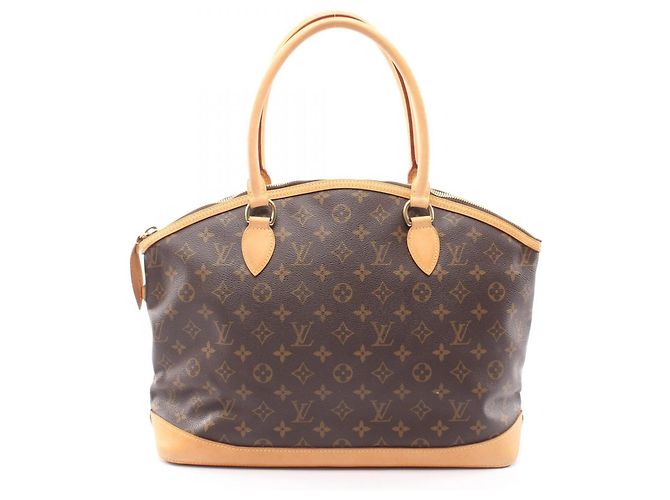 Sac cabas Louis Vuitton Lockit Horizontal Monogram Marron