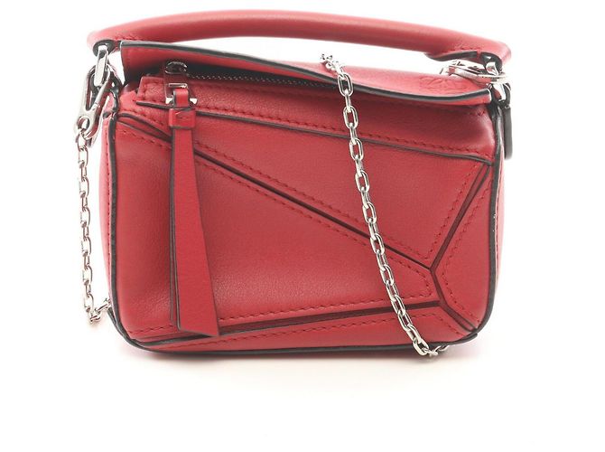 Sac à main 2-way Loewe Puzzle Bag Nano Rouge