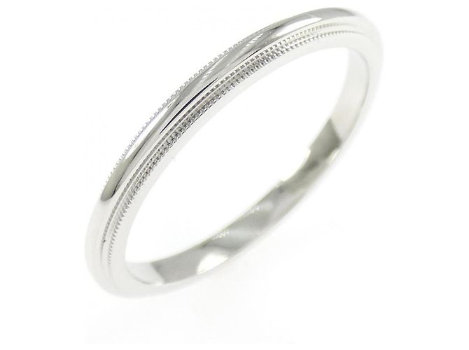Tiffany & Co. Milgrain Platin Ring