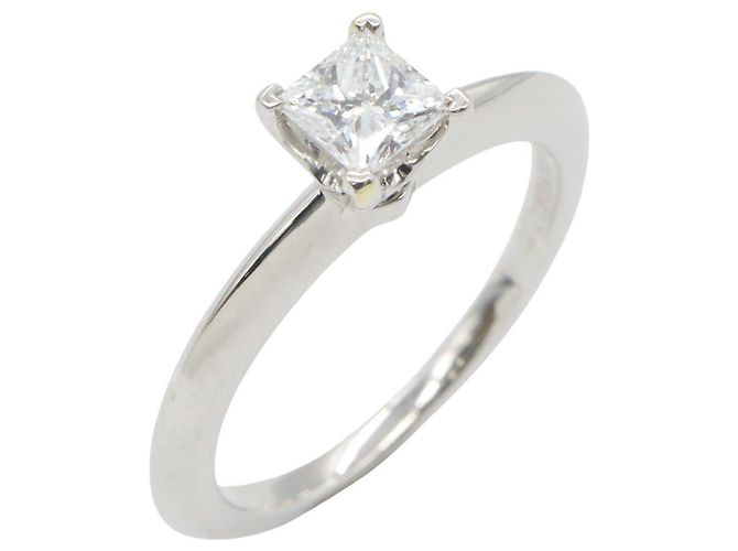 Tiffany & Co. Square Princess Diamantring Silber