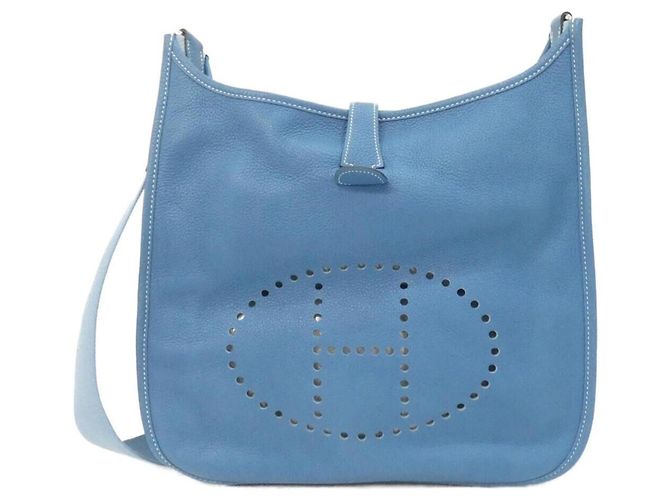 Hermès Borsa a tracolla Hermes Evelyne II GM Blu 