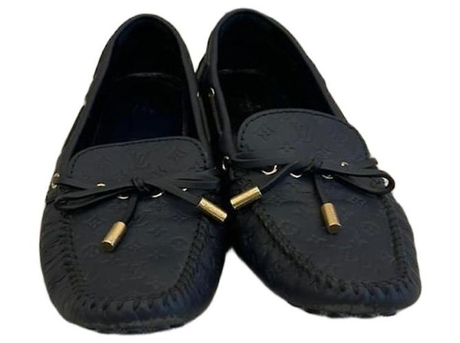 Mocassini Louis Vuitton in pelle nera Nero