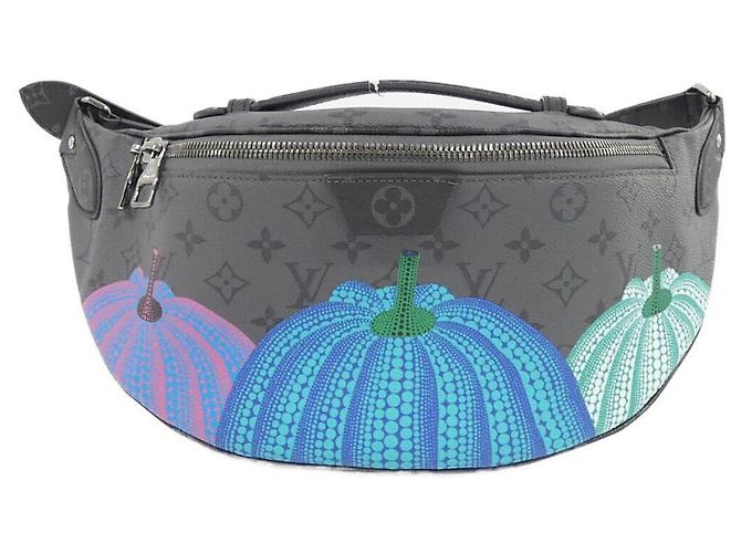 Borsa a Spalla Louis Vuitton Monogram Eclipse Nero Grigio