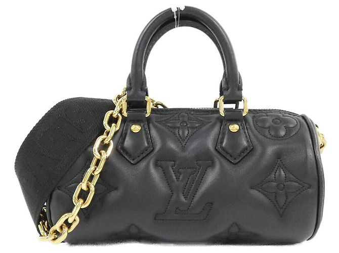 Sac à l'épaule Louis Vuitton Bubblegram Papillon BB M59800 Noir