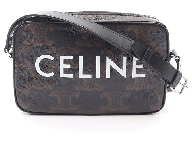 Céline Bolsa Messenger Triomphe Medium Celine Preto