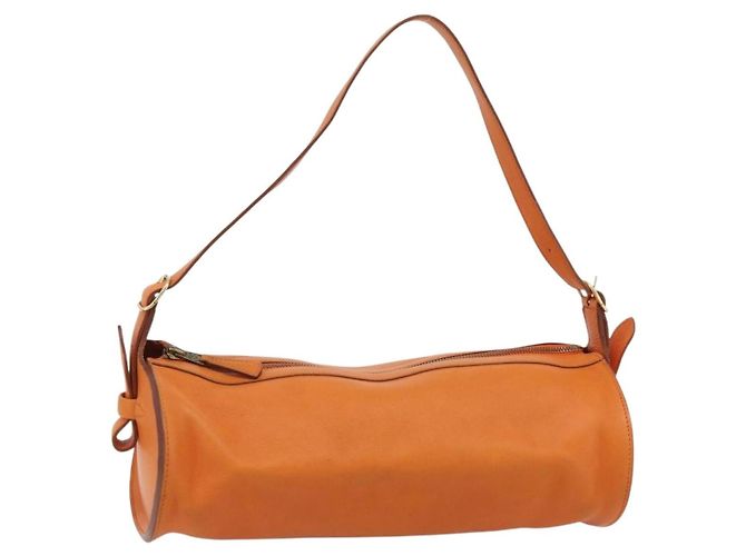 Hermès Hermes Sac Doremi Leather 35 Laranja