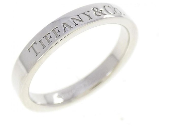 Tiffany & Co Tiffany Flacher Ring aus Platin 950 Silber
