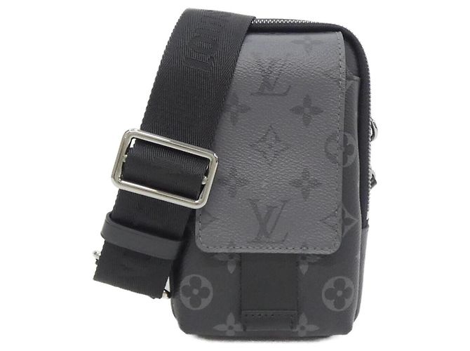 Pochette borsa a mano Double Phone Monogram Eclipse Reverse Louis Vuitton Nero