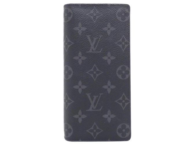 Cartera Louis Vuitton Monogram Eclipse Brazza Negro