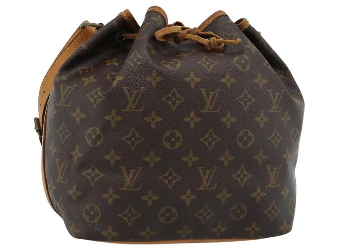 LOUIS VUITTON Monogram Petit Noe Bolsa de Ombro M42226 LV Auth 184320 Monograma