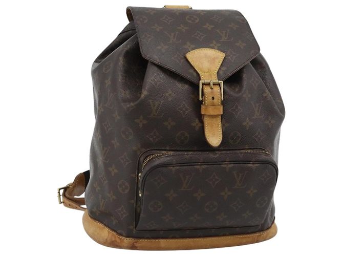 LOUIS VUITTON Monogram Montsouris GM Backpack M51135 LV Auth 183302