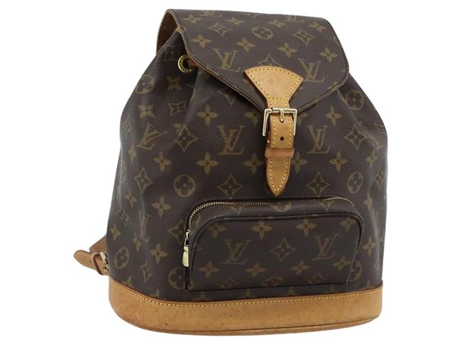 LOUIS VUITTON Monogram Montsouris MM Backpack M51136 LV Auth 184165
