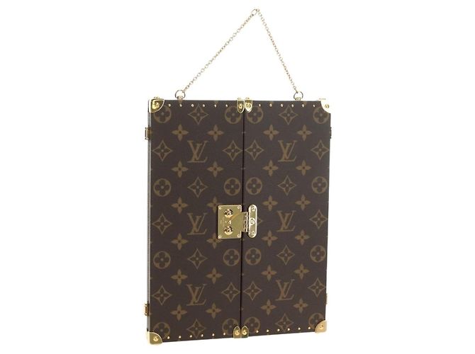 LOUIS VUITTON Monogram Home Mirror Trunk GI0554 LV Auth 181660SM Monograma