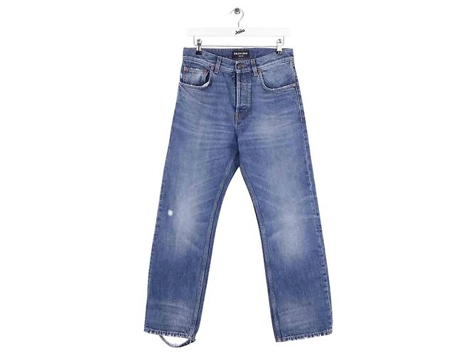 Balenciaga Vaqueros de corte recto azul
