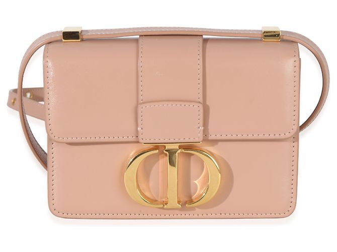 Bolsa Micro 30 Montaigne de couro de bezerro liso rosa claro Christian Dior