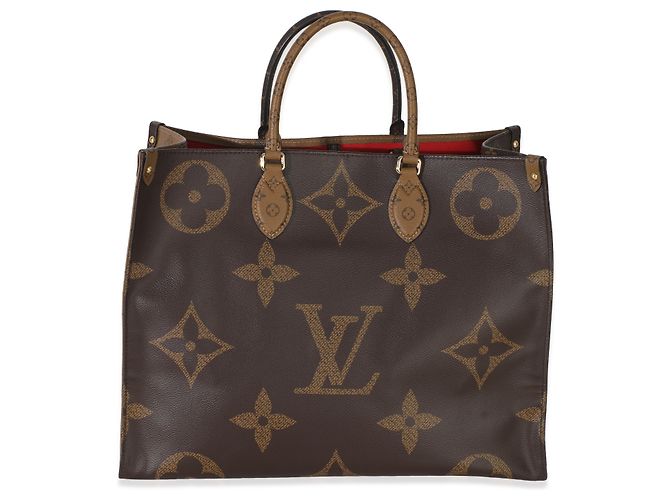 Louis Vuitton Reverse Monogram Canvas Onthego GM Marrom