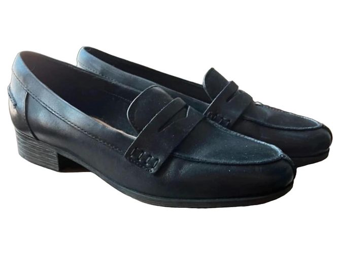 Mocassins Clarks en cuir noir