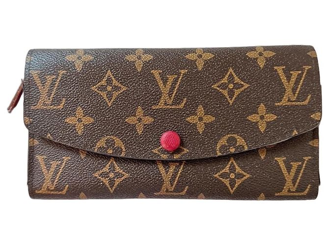 Louis Vuitton Emilie Monogram Wallet - Red Interior Brown