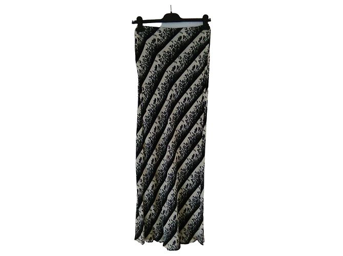 Moschino Maxirock mit Print Schwarz Weiß