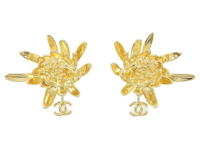 Chanel ABH328 Gold Stud Ohrringe Golden