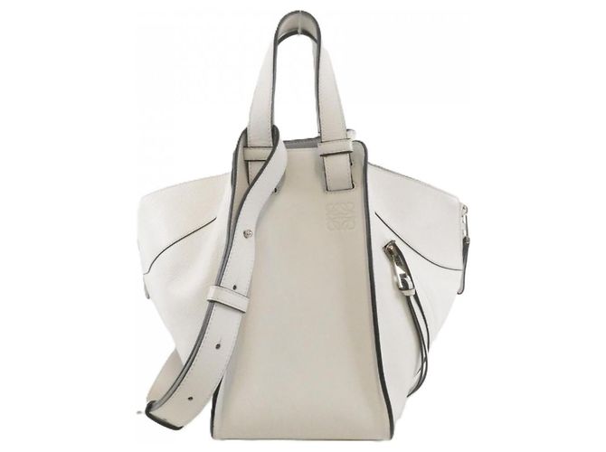 Bolsa de Ombro Loewe Hammock Small Branco