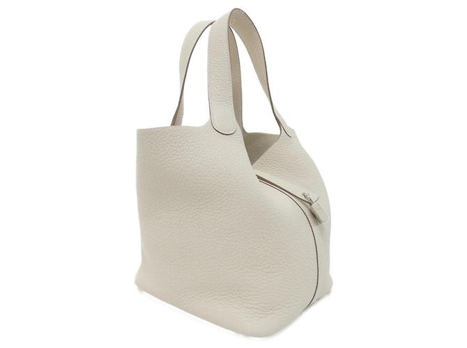 Hermès Bolsa Hermes Picotin Lock MM Branco