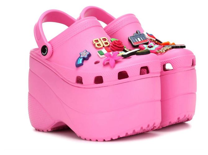 Balenciaga x Crocs Pink Platform Clogs