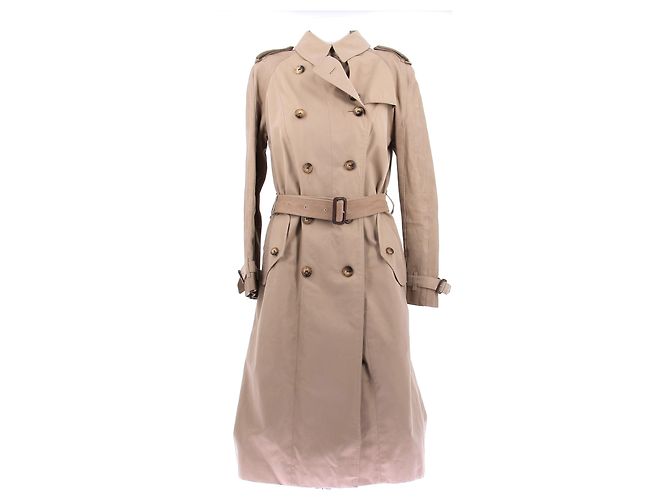 Gabardina Burberry Beige de Algodón