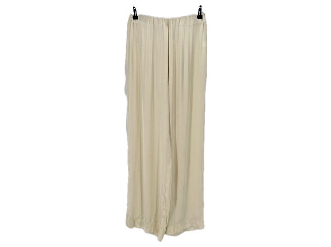 Autre Marque Satinenhose creme Beige