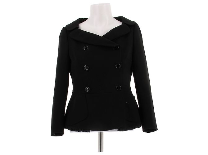 Miu Miu Kurzer Blazer Schwarz