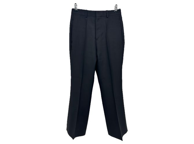 Autre Marque Schwarze Wollhose mit BITE-Plissee Größe 8