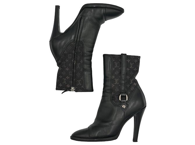 Louis Vuitton Botines Mini Lin Monogram Negro